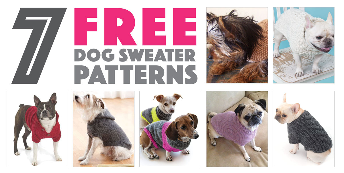 Seven Free Dog Sweater Patterns - The Broke Dog